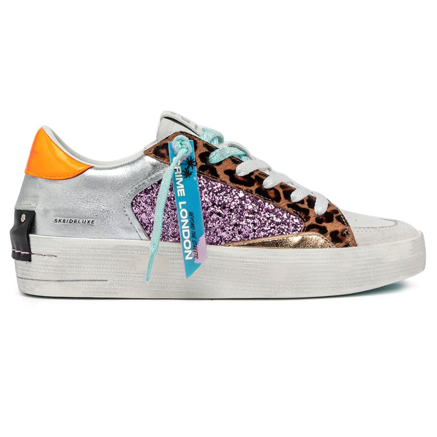 Sk8 Deluxe Wedge Exotic Purple sneakers da donna Crime London | 20130PP7B68